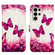 Samsung Galaxy S24 Ultra 5G 3D Painting Horizontal Flip Leather Phone Case - Rose Butterfly