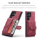 Samsung Galaxy S24 Ultra 5G JEEHOOD RFID Blocking Anti-Theft Magnetic Phone Case - Red