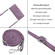 ForSamsung Galaxy S24 Ultra Skin Feel Stripe Pattern Leather Phone Case with Long Lanyard - Purple