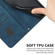 ForSamsung Galaxy S24 Ultra Skin Feel Stripe Pattern Leather Phone Case with Long Lanyard - Blue