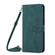 ForSamsung Galaxy S24 Ultra Skin Feel Heart Embossed Leather Phone Case with Long Lanyard - Green