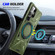 Samsung Galaxy S24 Ultra 5G MagSafe Magnetic Shockproof Phone Case with Ring Holder - Dark Green