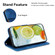 Samsung Galaxy S24 Ultra 5G Double 8-shaped Embossed Leather Phone Case - Blue