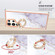Samsung Galaxy S24 Ultra 5G Electroplating Marble IMD TPU Phone Case with Ring Holder - White 006
