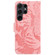 Samsung Galaxy S24 Ultra 5G Tiger Embossing Pattern Flip Leather Phone Case - Pink