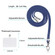 Samsung Galaxy S24 Ultra 5G Electroplating Marble Dual-side IMD Phone Case with Lanyard - Blue 018