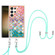 Samsung Galaxy S24 Ultra 5G Electroplating Pattern IMD TPU Shockproof Case with Neck Lanyard - Colorful Scales