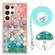 Samsung Galaxy S24 Ultra 5G Electroplating Pattern IMD TPU Shockproof Case with Neck Lanyard - Colorful Scales