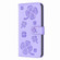 Samsung Galaxy S24 Ultra 5G Four-leaf Embossed Leather Phone Case - Purple
