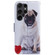 Samsung Galaxy S24 Ultra 5G Coloured Drawing Flip Leather Phone Case - Pug