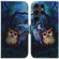 Samsung Galaxy S24 Ultra 5G Coloured Drawing Flip Leather Phone Case - Oil Painting Owl