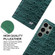 Samsung Galaxy S24 Ultra 5G Fierre Shann Crocodile Texture Magnetic Genuine Leather Phone Case - Green