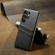 Samsung Galaxy S24 Ultra 5G Fierre Shann Oil Wax Texture Leather Phone Case with Card Slots - Black