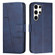 ForSamsung Galaxy S24 Ultra Stitching Calf Texture Buckle Leather Phone Case - Blue