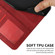 ForSamsung Galaxy S24 Ultra Stitching Calf Texture Buckle Leather Phone Case - Red