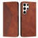 ForSamsung Galaxy S24 Ultra Diamond Splicing Skin Feel Magnetic Leather Phone Case - Brown