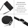 ForSamsung Galaxy S24 Ultra Dream Triangle Leather Phone Case with Long Lanyard - Black