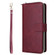 Samsung Galaxy S24 Ultra 5G 9 Card Slots Zipper Wallet Bag Leather Phone Case - Wine Red