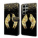 Samsung Galaxy S24 Ultra 5G Crystal 3D Shockproof Protective Leather Phone Case - Golden Wings