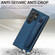 Samsung Galaxy S24 Ultra 5G Retro Wristband Holder Leather Back Phone Case - Blue