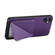 Samsung Galaxy S24 Ultra 5G Denior Imitation Calf Leather Back Phone Case with Holder - Purple