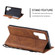 Samsung Galaxy S24 Ultra 5G Skin Feel Splicing Horizontal Flip Leather Phone Case - Brown