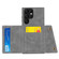 Samsung Galaxy S24 Ultra 5G Double Buckle Card Slots Magnetic Phone Case - Grey