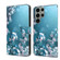 Samsung Galaxy S24 Ultra 5G Crystal 3D Shockproof Protective Leather Phone Case - Plum Flower