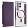 Samsung Galaxy S24 Ultra 5G MagSafe Magnetic RFID Anti-theft Leather Phone Case - Dark Purple