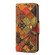 Samsung Galaxy S24 Ultra 5G Denior Flower Language Series Cork Fabric Oil Edge Leather Phone Case - Autumn