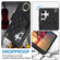 Samsung Galaxy S24 Ultra 5G Rhombic Texture Card Bag Phone Case with Long Lanyard - Black