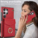Samsung Galaxy S24 Ultra 5G Ring Holder RFID Card Slot Phone Case - Red
