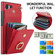 Samsung Galaxy S24 Ultra 5G Ring Holder RFID Card Slot Phone Case - Red