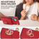 Samsung Galaxy S24 Ultra 5G Ring Holder RFID Card Slot Phone Case - Red
