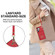 Samsung Galaxy S24 Ultra 5G Ring Holder RFID Card Slot Phone Case - Red