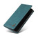 Samsung Galaxy S24 Ultra 5G Skin Feel Anti-theft Brush Horizontal Flip Leather Case with Holder - Blue