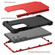 Samsung Galaxy S24 Ultra 5G 3 in 1 Silicone Hybrid PC Shockproof Phone Case - Red