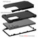 Samsung Galaxy S24 Ultra 5G 3 in 1 Silicone Hybrid PC Shockproof Phone Case - Black