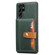 Samsung Galaxy S24 Ultra 5G Calfskin Card Slot TPU + PU Phone Case - Green