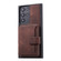 Samsung Galaxy S24 Ultra 5G Skin Feel Dream RFID Anti-theft PU Card Bag Phone Case - Coffee