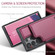 Samsung Galaxy S24 Ultra 5G CaseMe C22 PC+TPU Business Style RFID Anti-theft Leather Phone Case - Wine Red