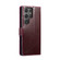 Samsung Galaxy S24 Ultra 5G CaseMe-003 PU + PC Business Style Crazy Horse Texture Leather Phone Case - Mulberry Red
