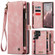 Samsung Galaxy S24 Ultra 5G CaseMe 008 Detachable Multifunctional Leather Phone Case - Pink