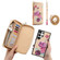 Samsung Galaxy S24 Ultra 5G Flower Multi-functional Crossbody Zipper Wallet Leather Phone Case - Yellow