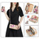 Samsung Galaxy S24 Ultra 5G Flower Multi-functional Crossbody Zipper Wallet Leather Phone Case - Yellow