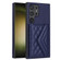 Samsung Galaxy S24 Ultra 5G Rhombic Texture Card Bag RFID Phone Case with Long Lanyard - Dark Purple