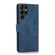 Samsung Galaxy S24 Ultra 5G Orchid Butterfly Embossed Leather Phone Case - Blue