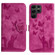 Samsung Galaxy S24 Ultra 5G Butterfly Cat Embossing Flip Leather Phone Case - Pink
