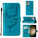 Samsung Galaxy S24 Ultra 5G Embossed Butterfly Leather Phone Case - Blue