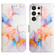 Samsung Galaxy S24 Ultra 5G PT003 Marble Pattern Flip Leather Phone Case - Galaxy Marble White